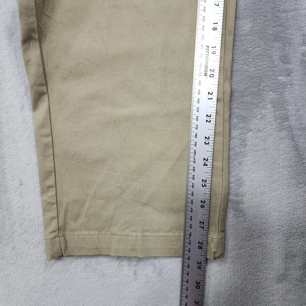 Dickies Pants Mens 32x30 Beige Regular Fit Cargo Utility Canvas Stretch Workwear